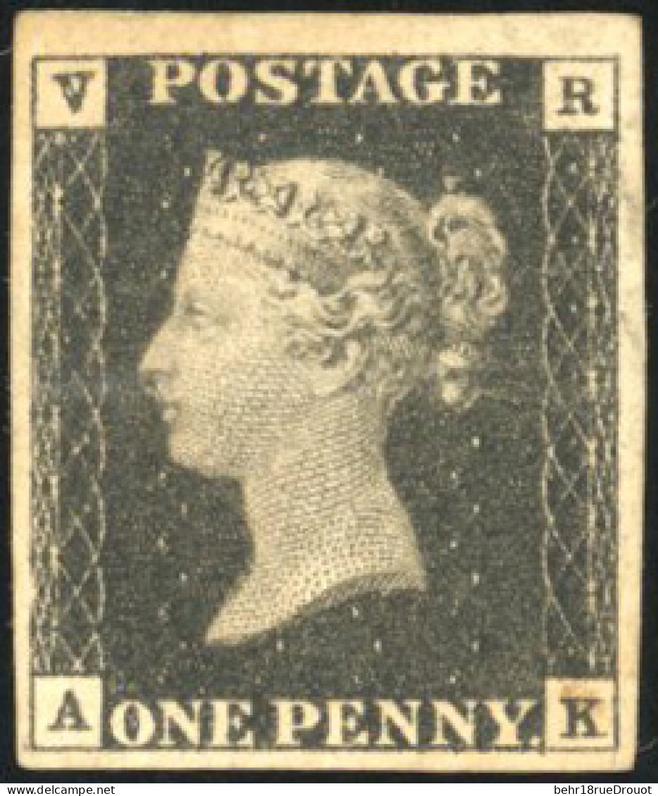 (*) SG#1 - Official Stamps. 1 Penny. VR. Noir. Lettered A - K. Crease. VF. - Autres & Non Classés