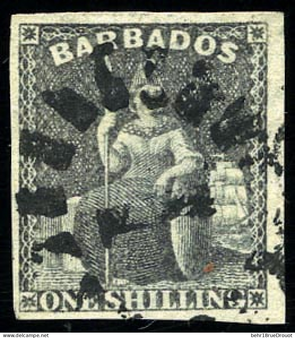 Obl. SG#11 + 12 - 2 Values. Used. VF. - Barbades (...-1966)