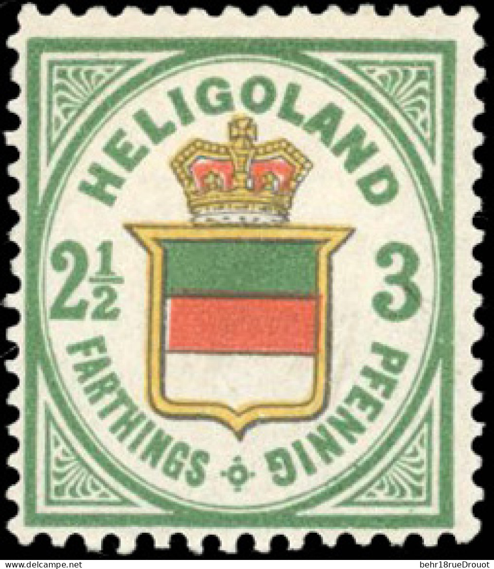 * SG#12 - 3Pf. Pale Green Red And Yellow. VF. - Heligoland (1867-1890)
