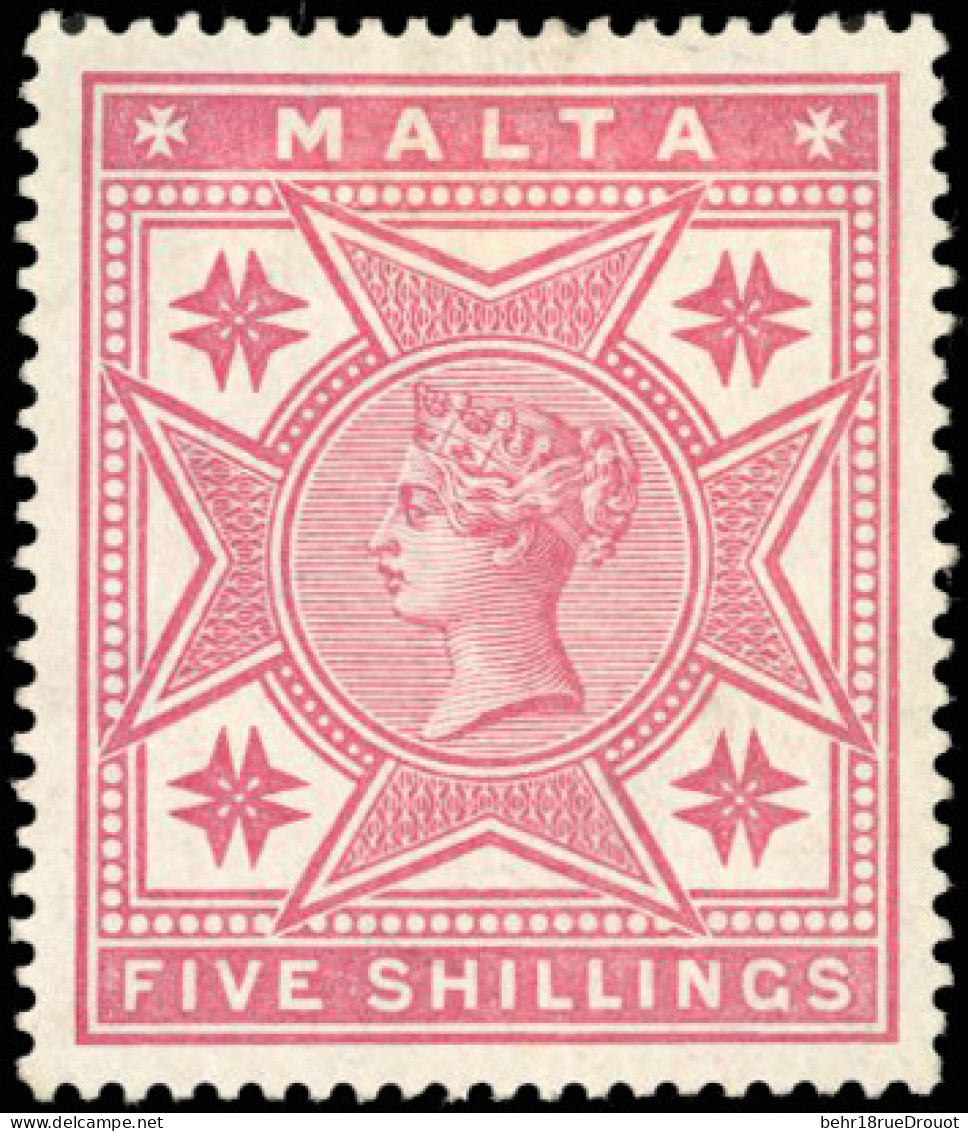 * SG#11 - 5s. Rose. SUP. - Malta (...-1964)