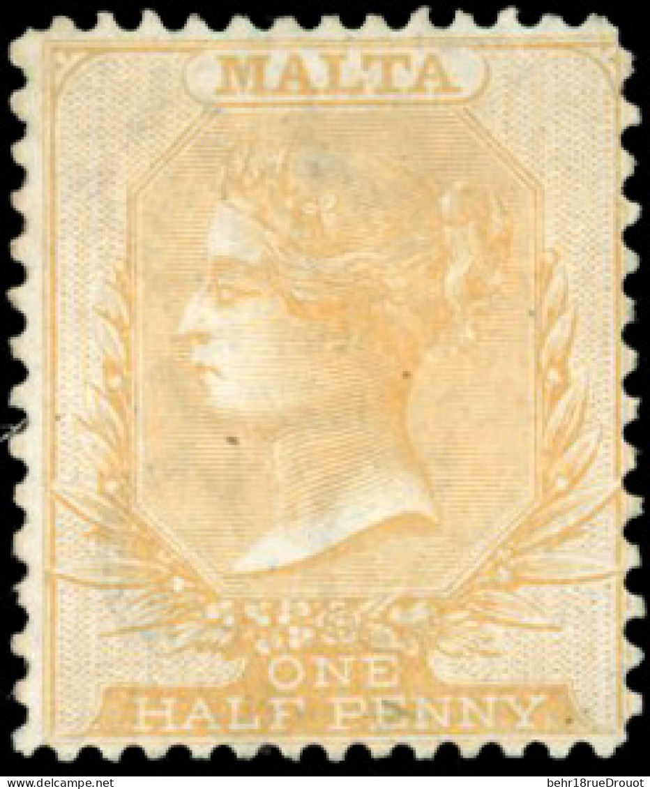 (*) SG#16 - 1/2p. Yellow-buff. VF. - Malte (...-1964)