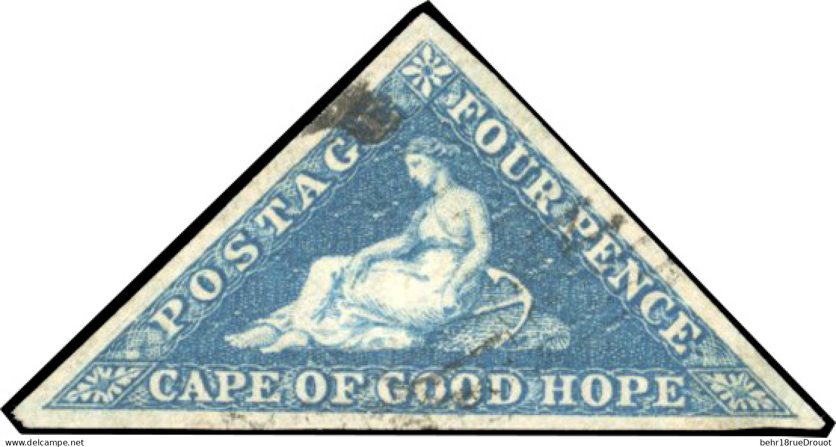 Obl. SG#19/19a - 4p. Deep Blue & Blue. 7 Copys. VF. - Cap De Bonne Espérance (1853-1904)