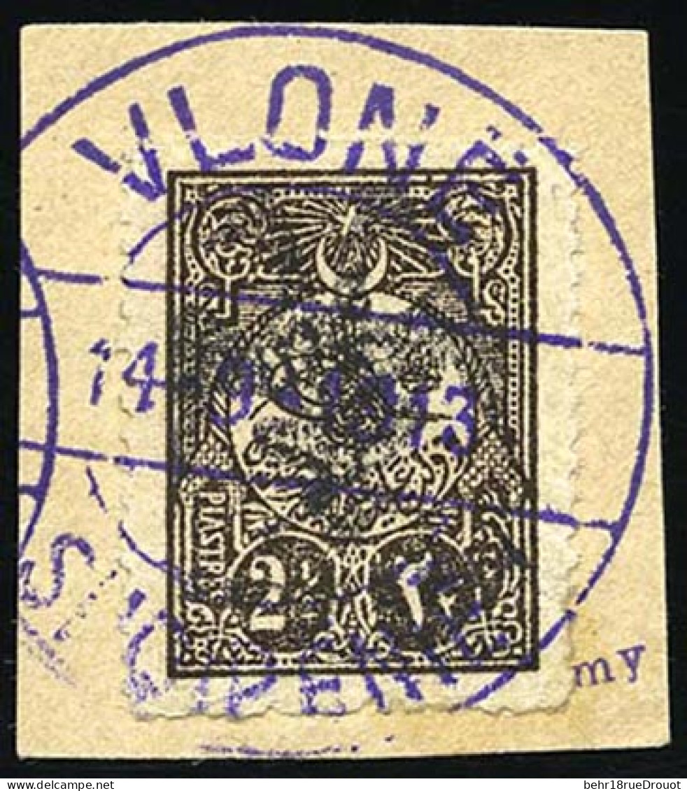 Obl. 11 - 2 1/2 Pi. Brun Foncé. Obl. S/fragment. TB. - Albania