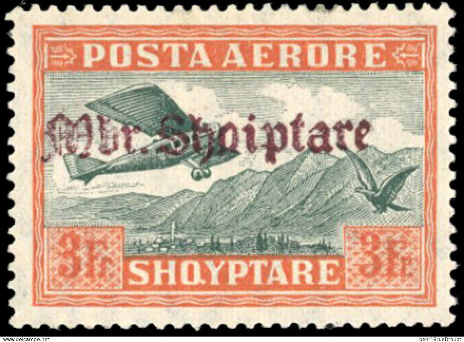 * 22/28 - Poste Aérienne. Série Complète. 7 Valeurs. Signé ROIG. TB. RR. - Albania