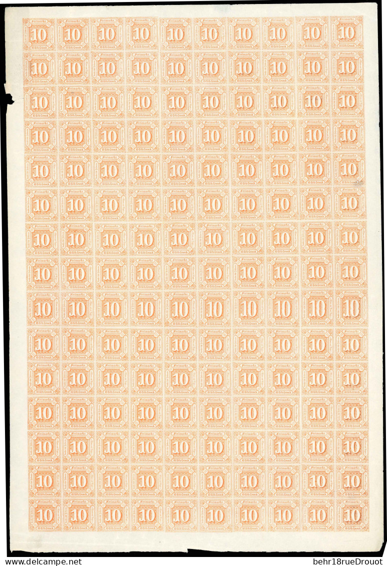 ** 13 - 10s. Orange. Feuille De 150. SUP. - Altri & Non Classificati