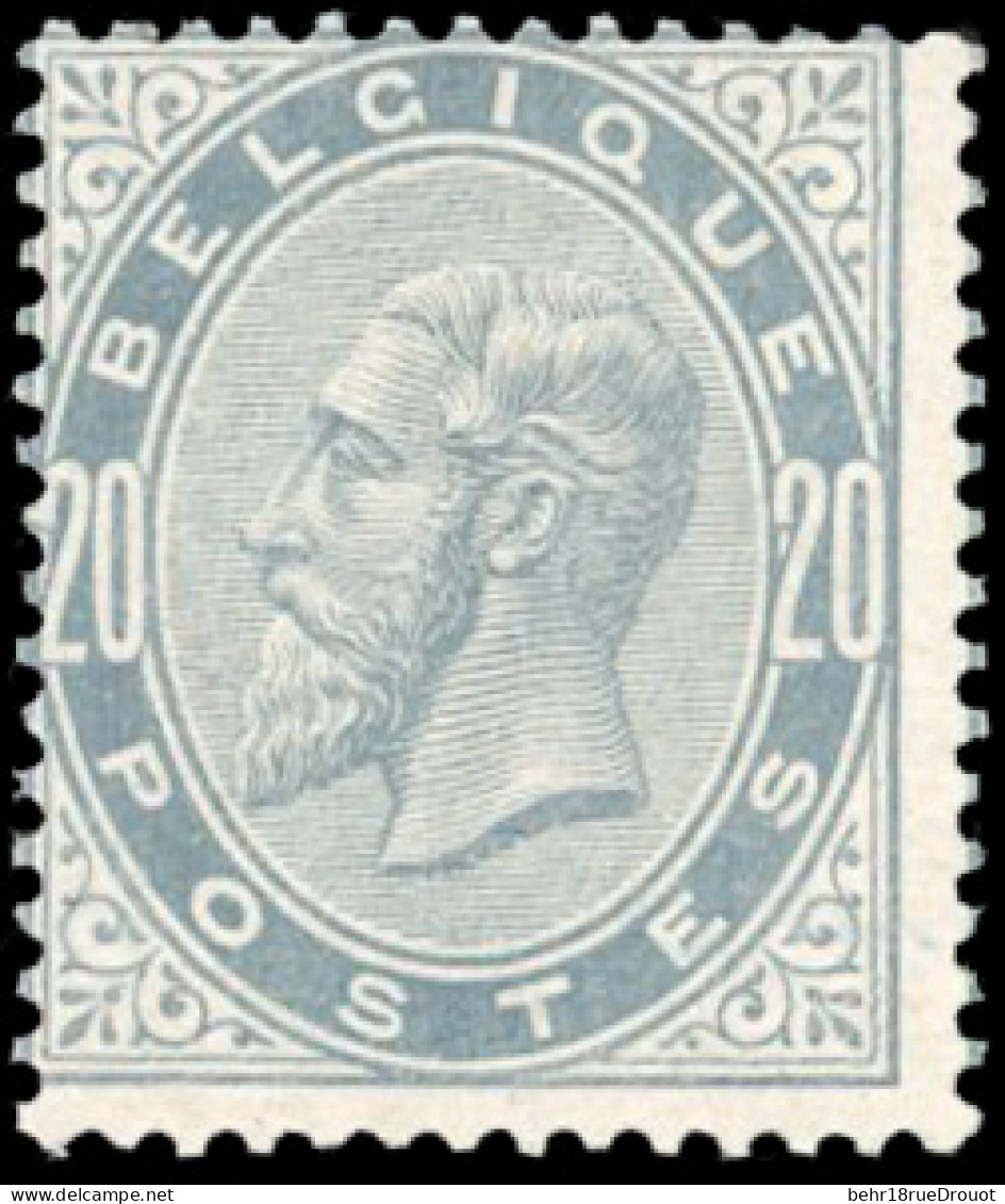 ** COB#39 - 20c. Gris Perle. Léopold II. Type 1883. Très Frais. TB. - Other & Unclassified