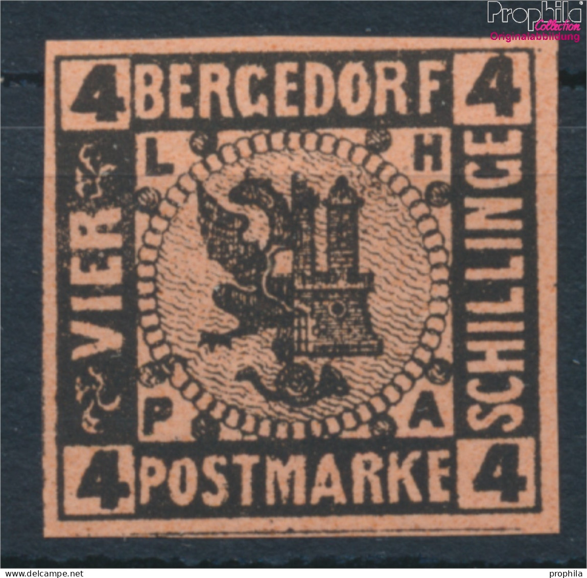 Bergedorf 5ND Neu- Bzw. Nachdruck Postfrisch 1887 Wappen (10348803 - Bergedorf