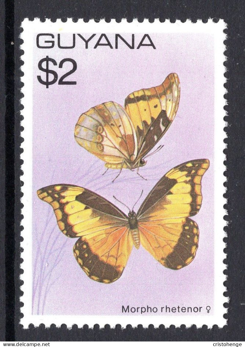 Guyana 1978-80 Butterflies - $2 Value HM (SG 707) - Guyane (1966-...)