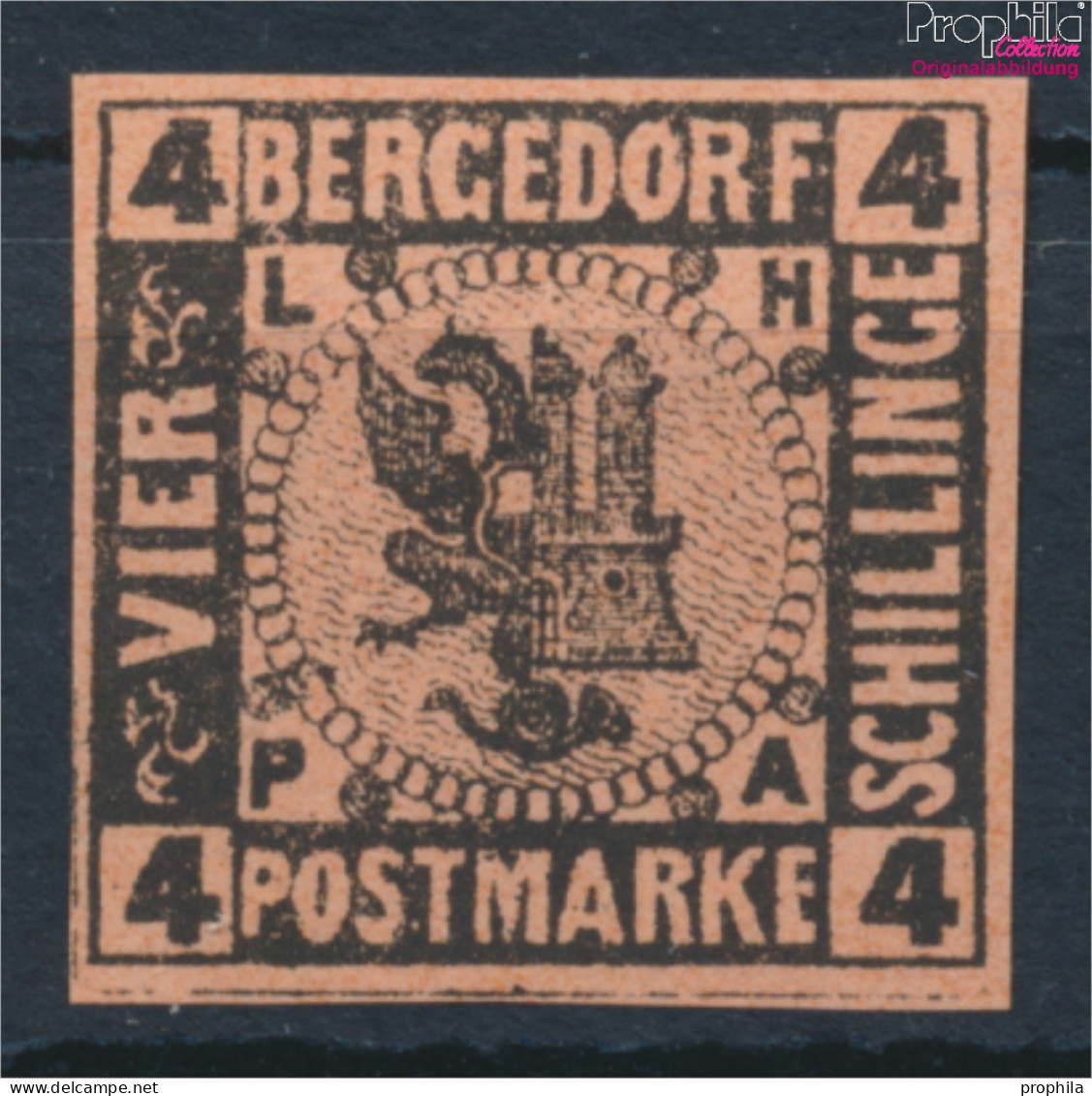 Bergedorf 5ND Neu- Bzw. Nachdruck Postfrisch 1887 Wappen (10348810 - Bergedorf