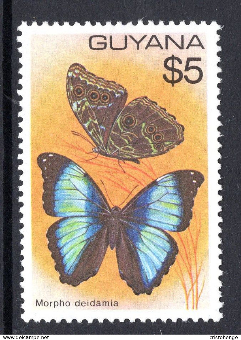 Guyana 1978-80 Butterflies - $5 Value HM (SG 708) - Guyane (1966-...)