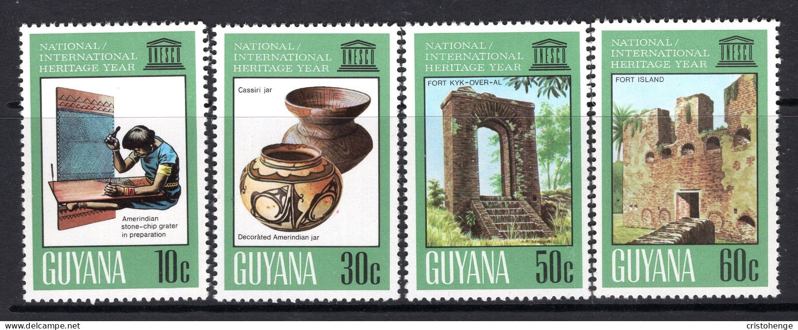 Guyana 1978 National / International Heritage Year Set HM (SG 709-712) - Guyane (1966-...)