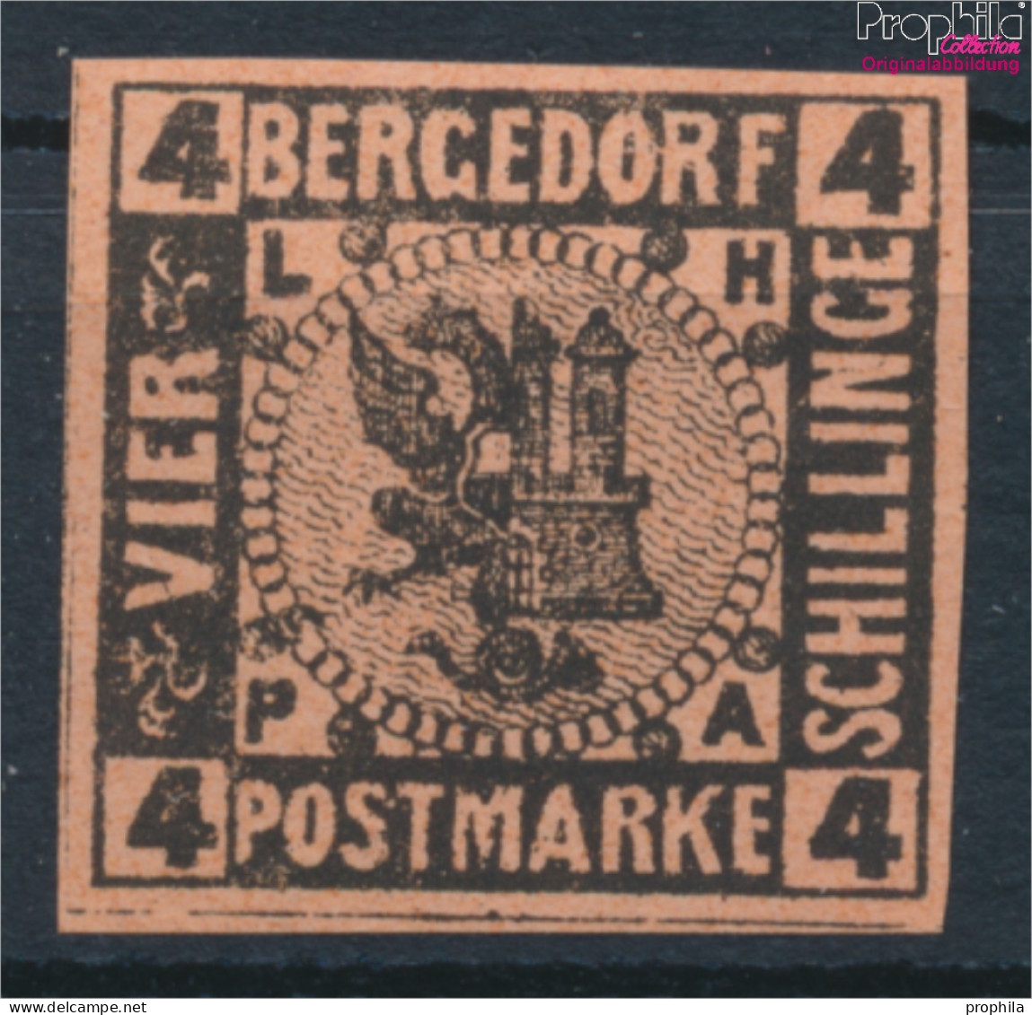 Bergedorf 5ND Neu- Bzw. Nachdruck Postfrisch 1887 Wappen (10348824 - Bergedorf