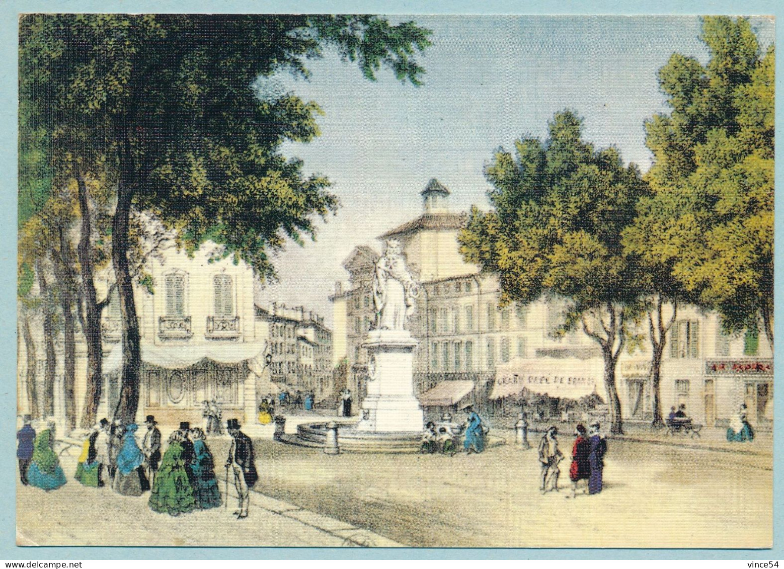 AIX EN PROVENCE - Le Cours Mirabeau - La Statue Du Roi René - Aix En Provence