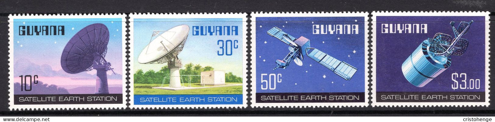 Guyana 1978 Satellite Earth Station Set HM (SG 713-716) - Guyana (1966-...)