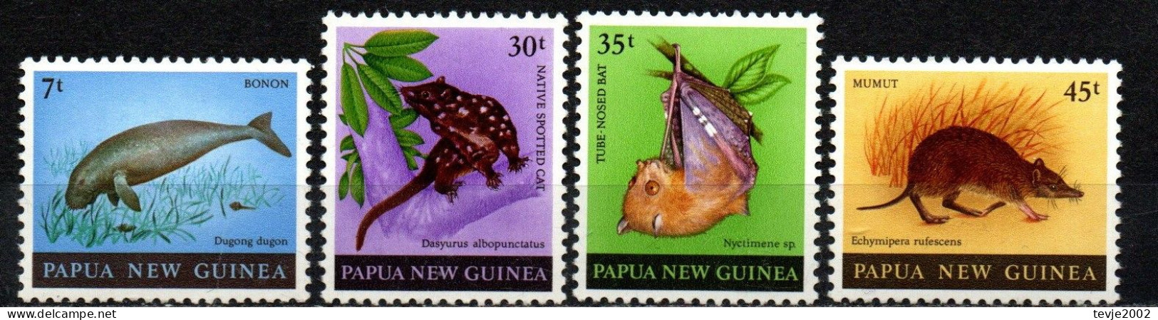 Papau Neuguinea 1980 - Mi.Nr. 398 - 401 - Postfrisch MNH - Tiere Animals - Papouasie-Nouvelle-Guinée