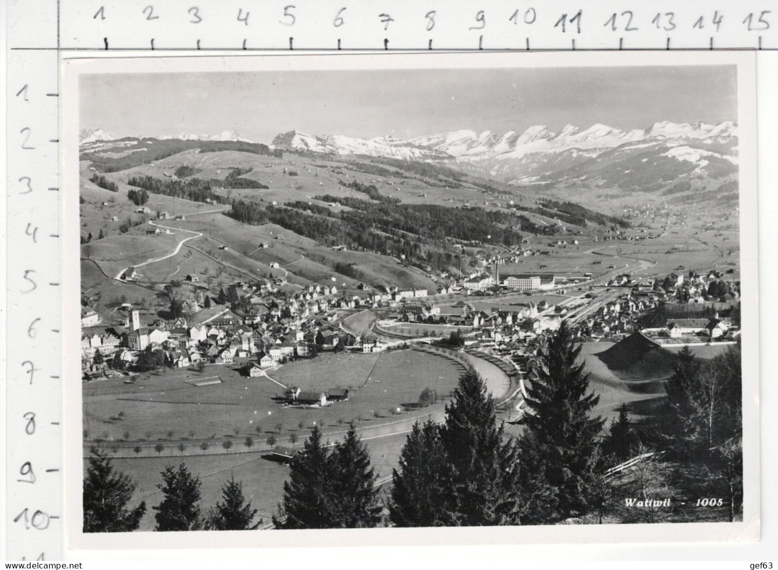 Wattwil - Fliegeraufnahme (1948) - Wattwil