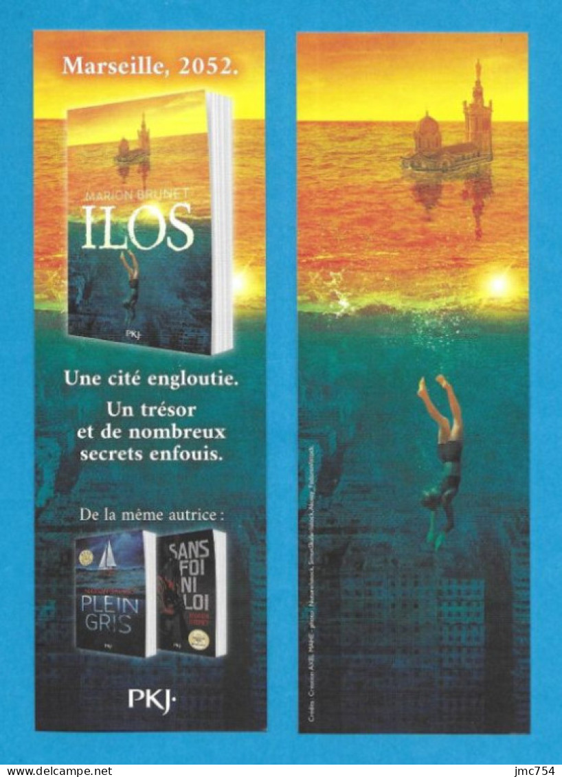 Marque Page.  Marion Brunet.   Ilos.   PKJ.   Bookmark. - Marque-Pages