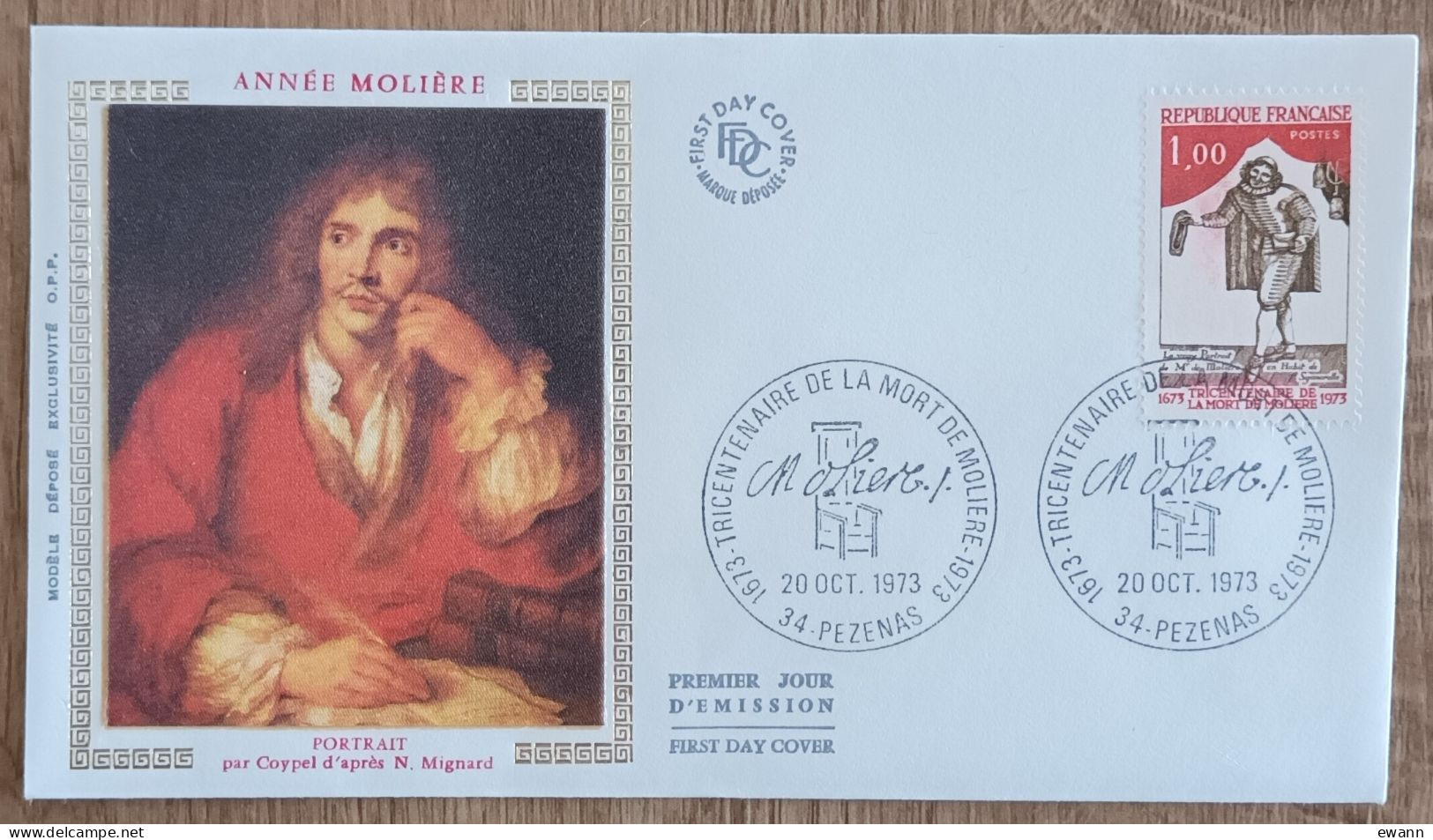 FDC 1973 - YT N°1771 - MOLIERE - PEZENAS - 1970-1979