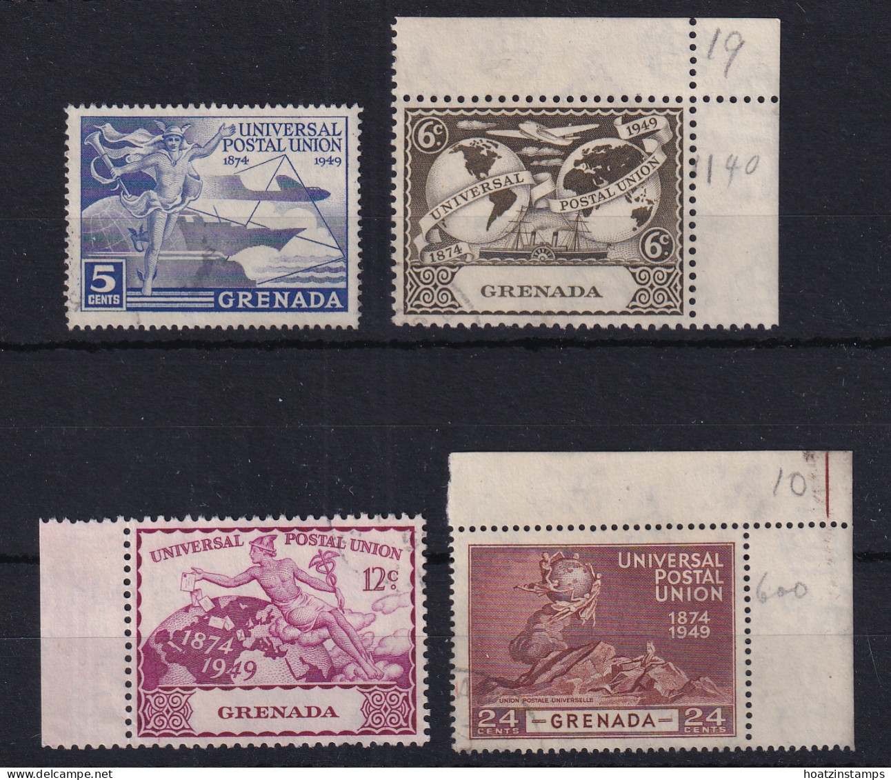 Grenada: 1949   U.P.U.     Used - Granada (...-1974)