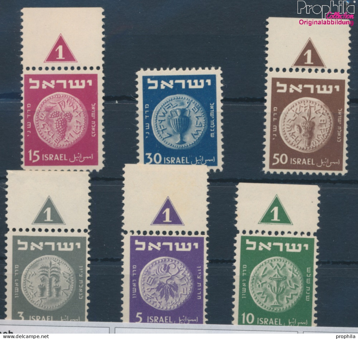 Israel 22-27 (kompl.Ausg.) Postfrisch 1949 Alte Münzen (10369208 - Ungebraucht (ohne Tabs)