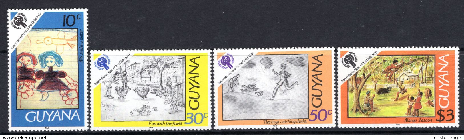 Guyana 1979 International Year Of The Child Set HM (SG 721-724) - Guyane (1966-...)