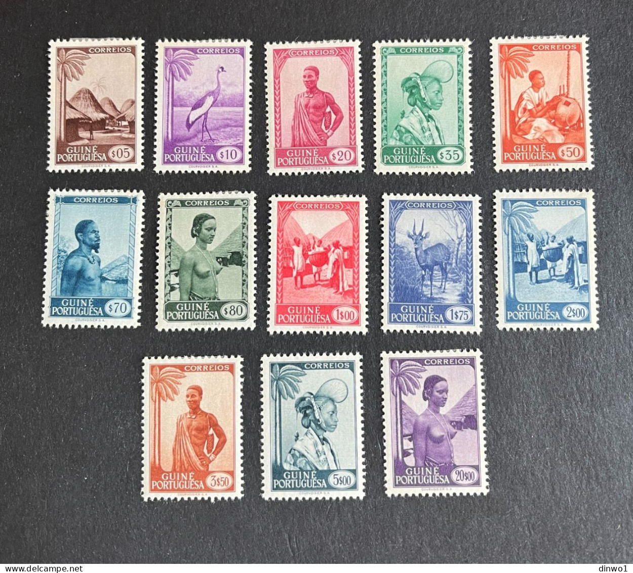 (T6) Portuguese Guinea - 1948 GUINEA NATIVE PEOPLE - Af. 248/260 - MH - Guinea Portuguesa