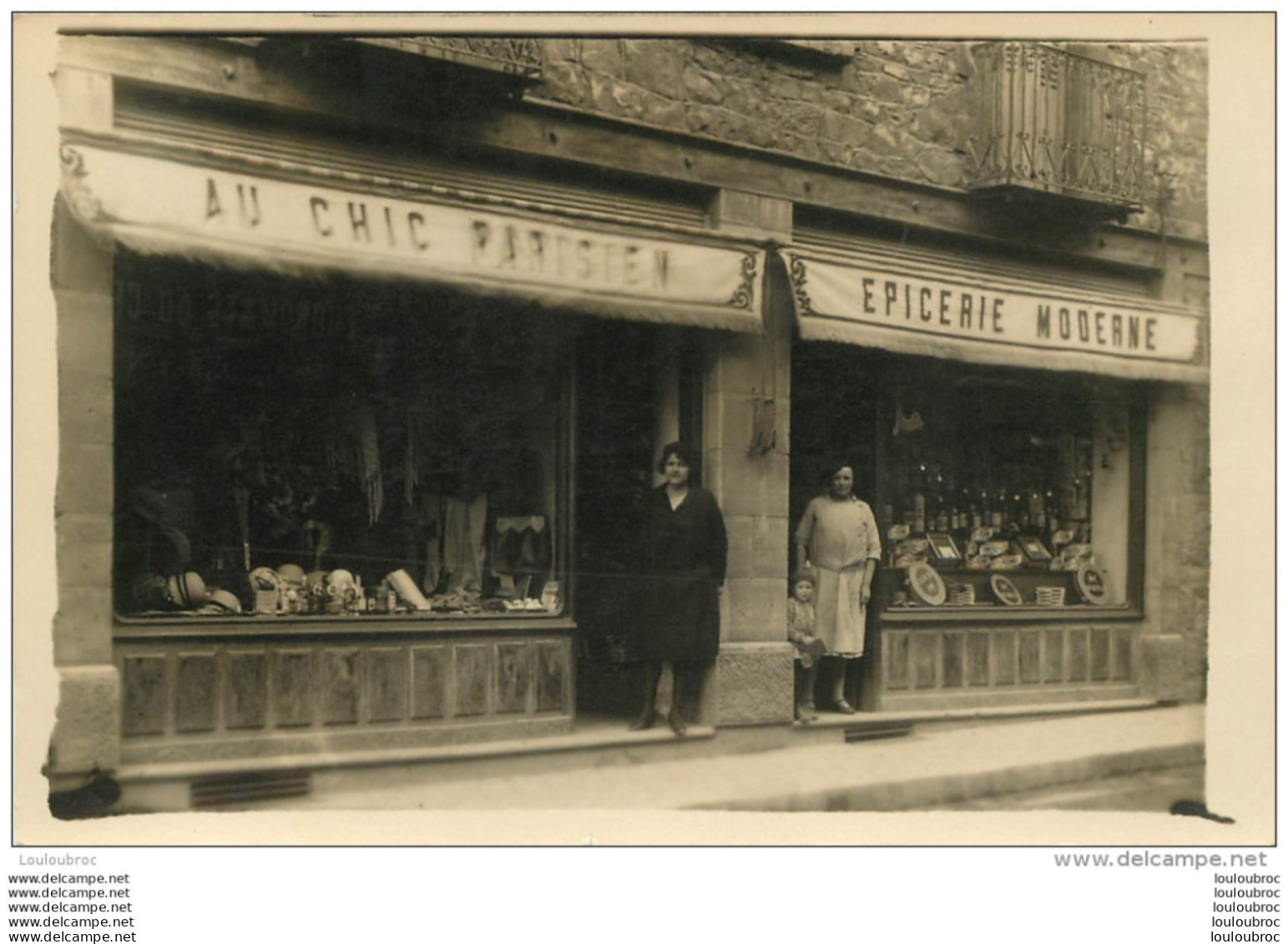 CARTE PHOTO  AU CHIC PARISIEN EPICERIE MODERNE  A SITUER - Negozi