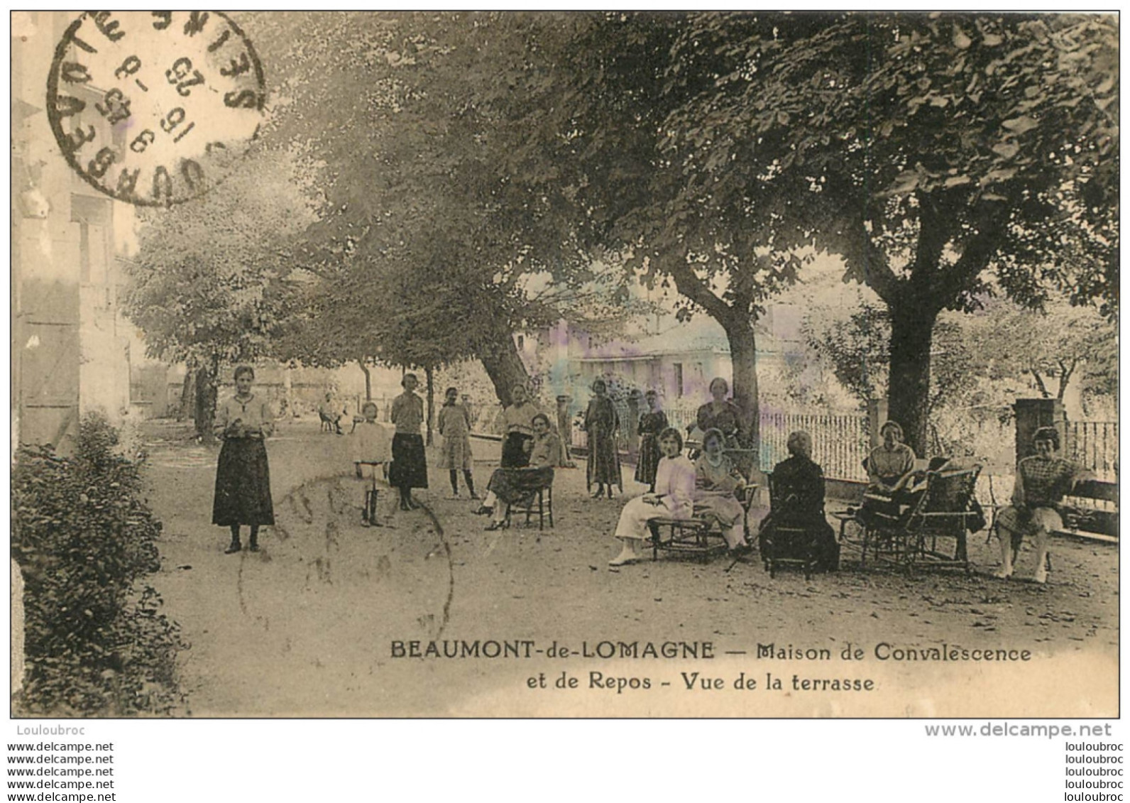 BEAUMONT DE LOMAGNE MAISON DE CONVALESCENCE ET DE REPOS VUE DE LA TERRASSE - Beaumont De Lomagne