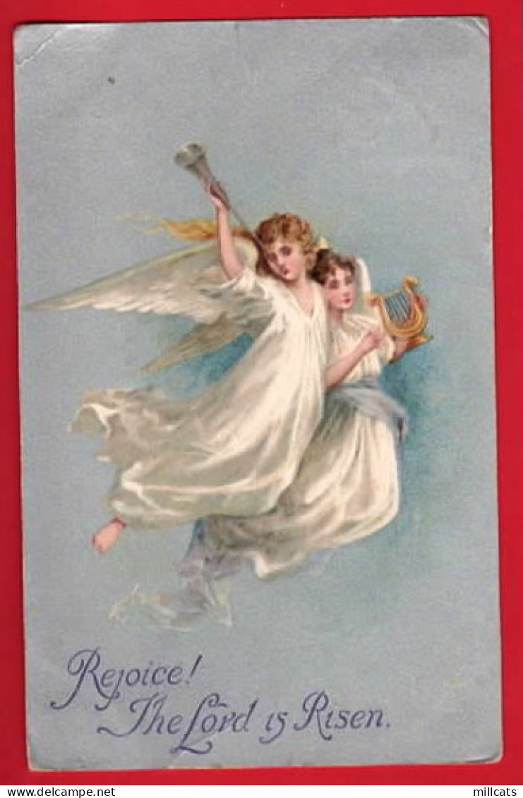 ANGELS ART NOUVEAU   REJOICE THE LORD IS RISEN   Pu 1906 - Angeli