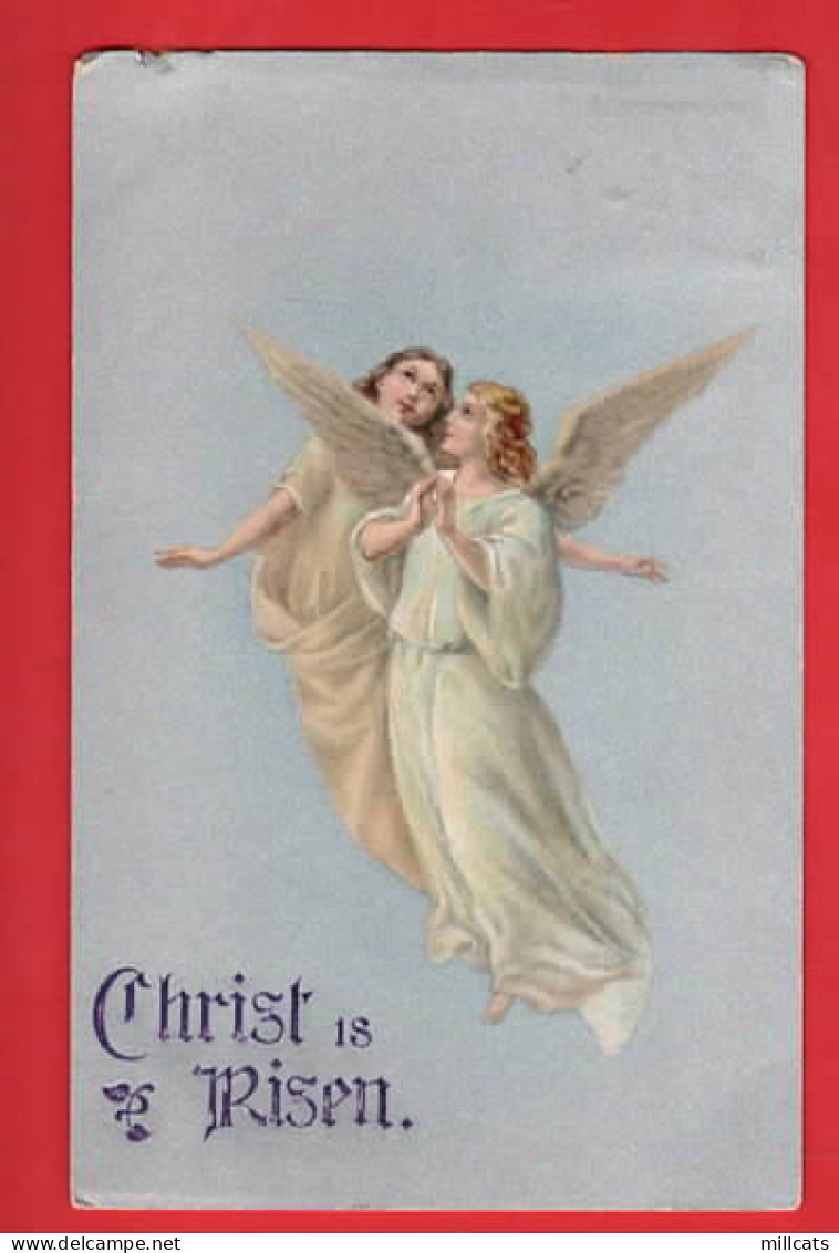 ANGELS ART NOUVEAU   CHRIST IS RISEN   Pu 1906 - Angeli