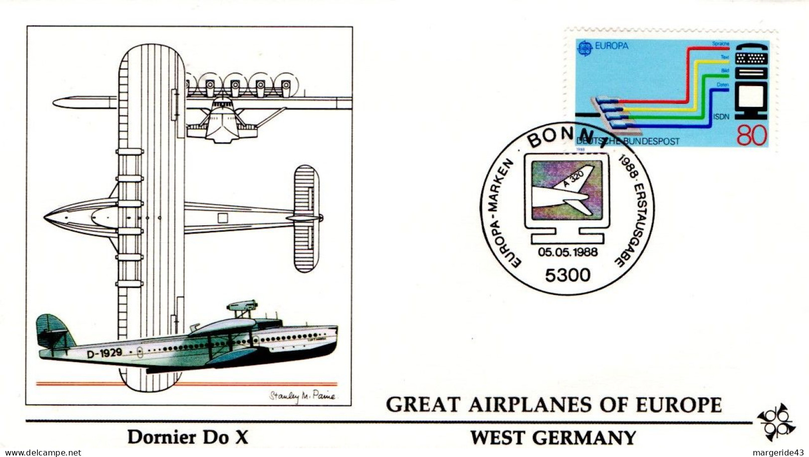 EUROPA FDC 1988 ALLEMAGNE - 1988