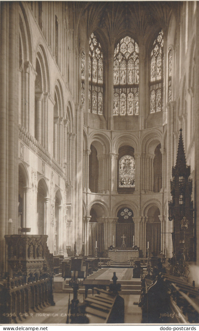 PC41747 Choir Norwich Cathedral. Judges Ltd. No 4996 - Monde