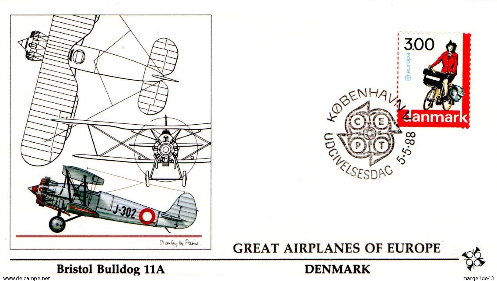 EUROPA FDC 1988 DANEMARK - 1988