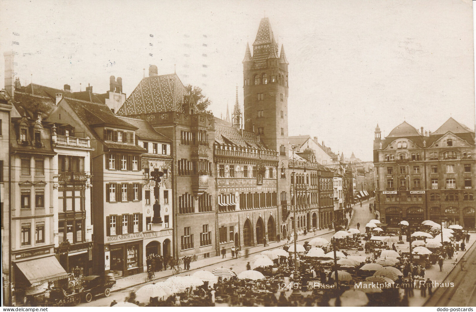 PC41337 Basel. Marktplatz Mit Rathaus. Wilh. Frei. 1925. B. Hopkins - World