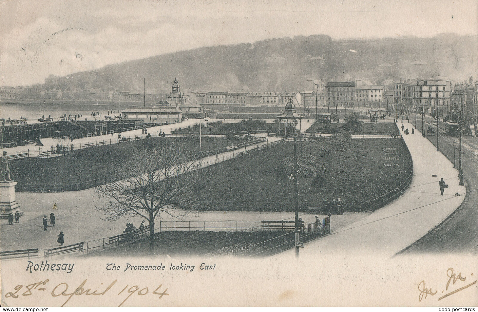 PC41782 Rothesay. The Promenade Looking East. Caledonia. 1904 - World