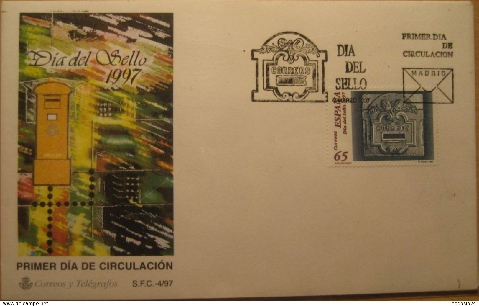 FDC Barcelona 1997.- Dia Del Sello. - FDC