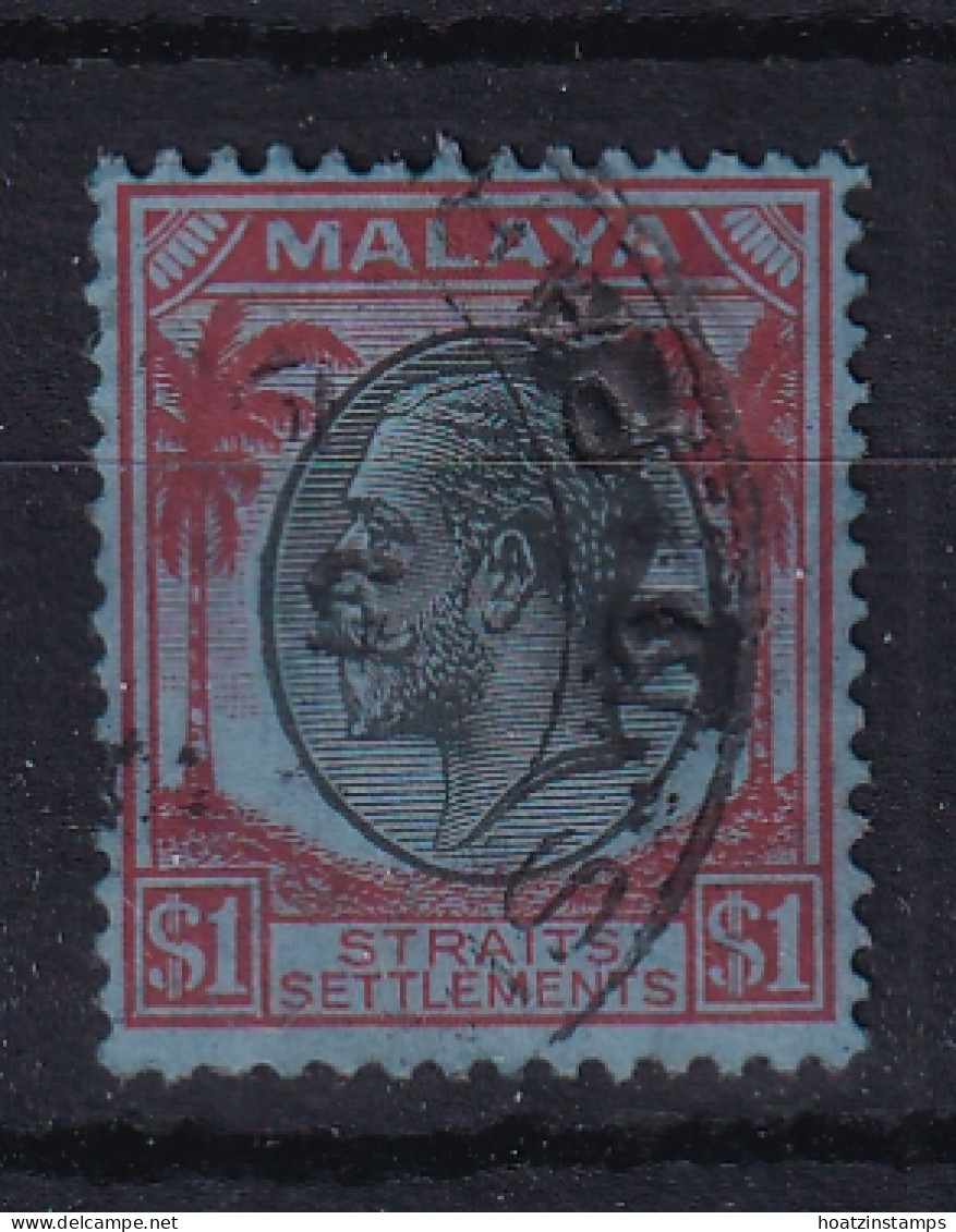 Straits Settlements: 1936/37   KGV    SG272    $1       Used  - Straits Settlements