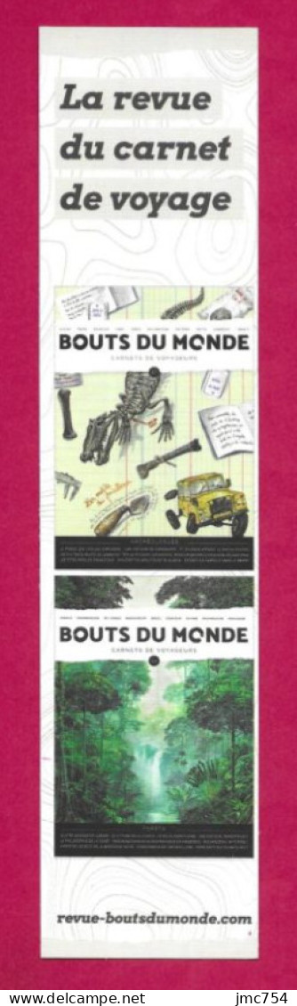 Marque Page.   Bouts Du Monde, La Revue Du Carnet De Voyage.    Bookmark. - Segnalibri