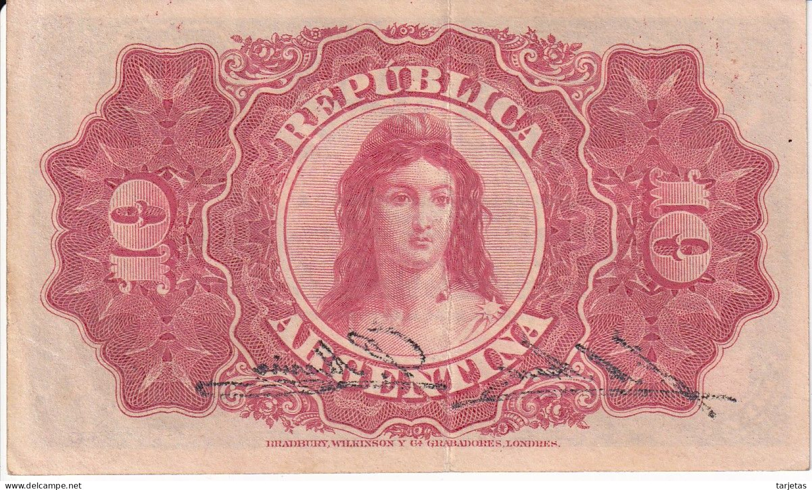 BILLETE DE ARGENTINA DE 10 CENTAVOS DEL AÑO 1895 EN CALIDAD EBC (XF) (BANKNOTE) - Argentine