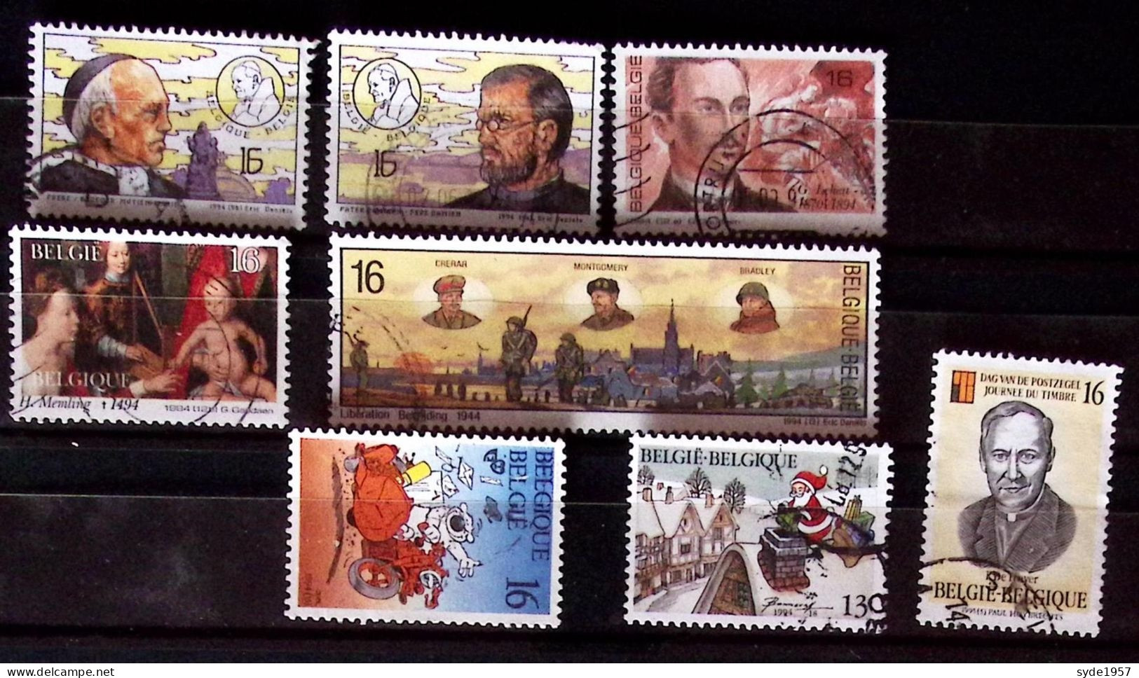 Belgique1994  8 Timbres Oblitérés Liste COB Ci-dessous: - Usati