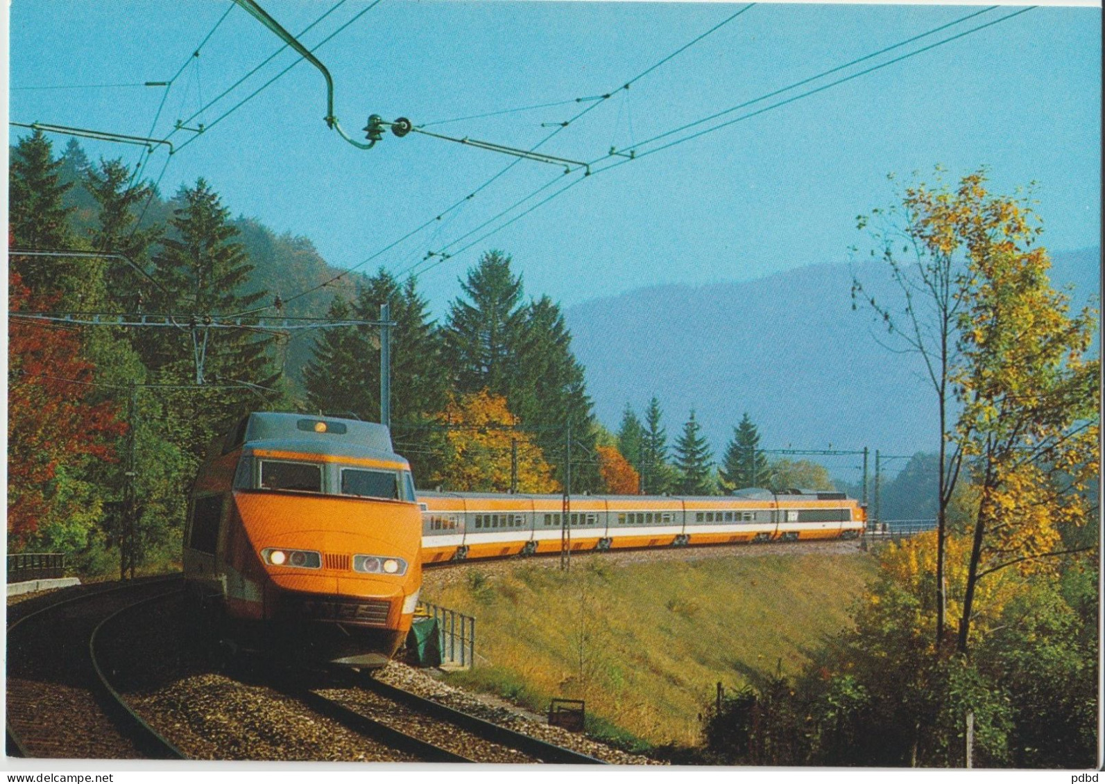 TGV 52 . Sud-Est . En Ligne . Tirage Perrochet SA . 7657 . - Eisenbahnen