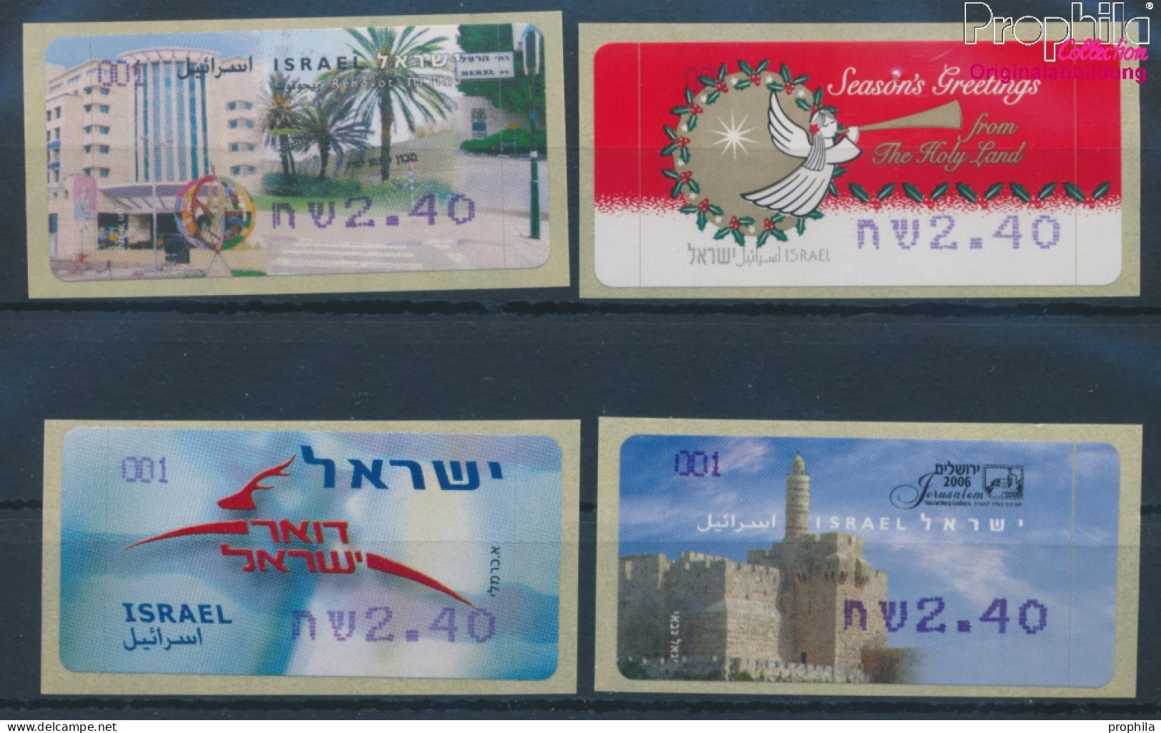 Israel ATM51f-ATM54 Postfrisch 2006 Automatenmarken (10369164 - Automatenmarken (Frama)