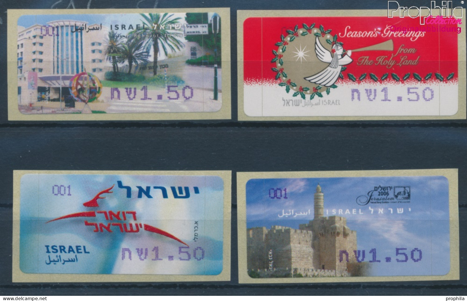 Israel ATM51f-ATM54 Postfrisch 2006 Automatenmarken (10369166 - Automatenmarken (Frama)