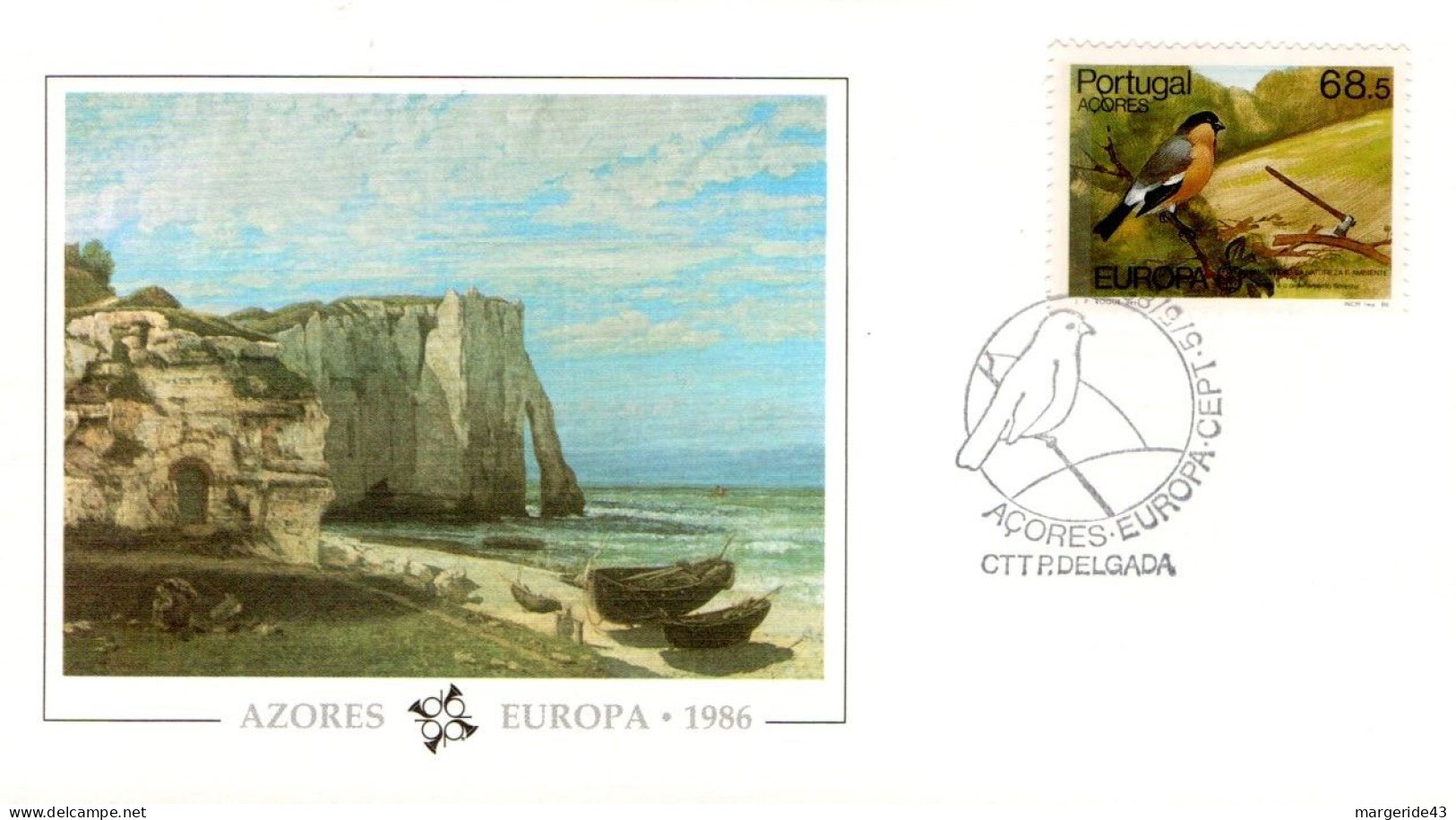 EUROPA FDC 1986 ACORES PORTUGAL - 1986