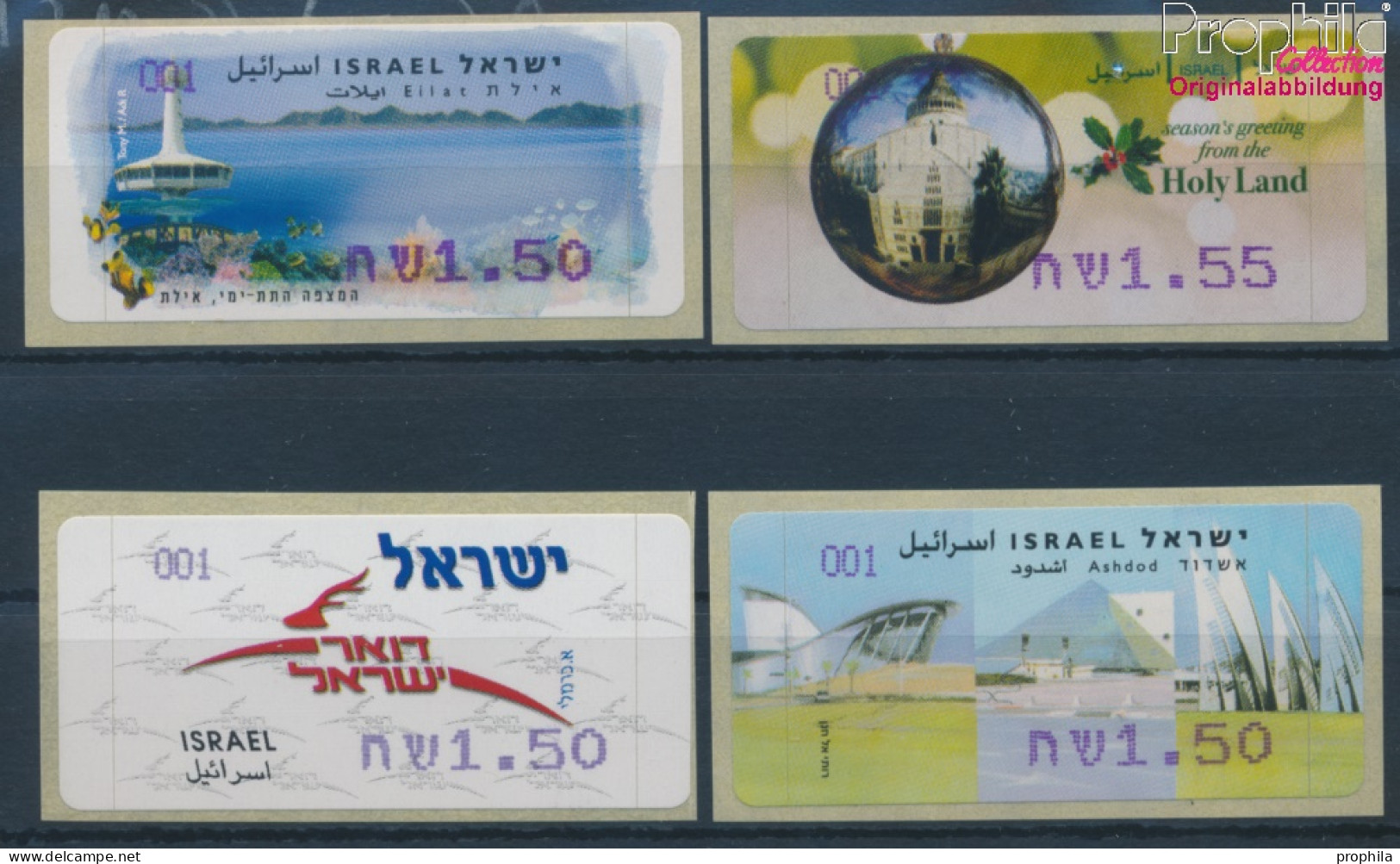 Israel ATM55f-ATM58 Postfrisch 2007 Automatenmarken (10369162 - Affrancature Meccaniche/Frama