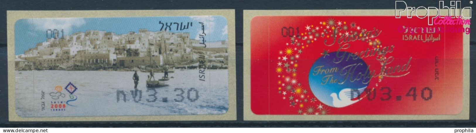 Israel ATM59-ATM60 Postfrisch 2008 Automatenmarken (10369155 - Franking Labels