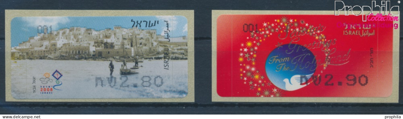 Israel ATM59-ATM60 Postfrisch 2008 Automatenmarken (10369156 - Franking Labels