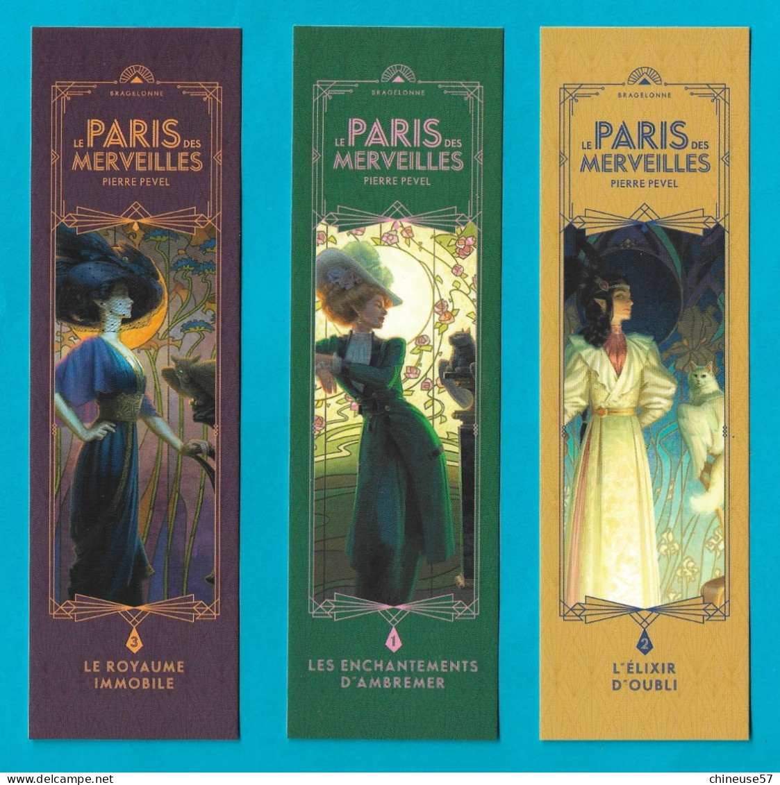 Marque Pages Le Paris Des Merveilles Pierre Pevel  Femmes Et Chat - Bookmarks