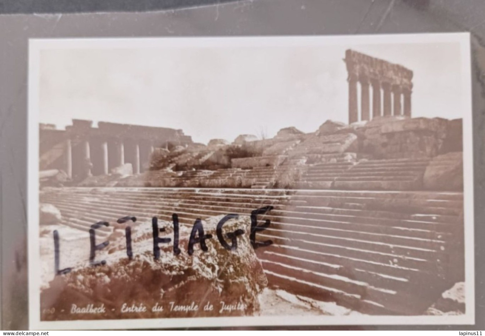 LIBAN BAALBECK ENTREE DU TEMPLE DE JUPITER POSTCARD NEW 1930 #1/152 - Liban