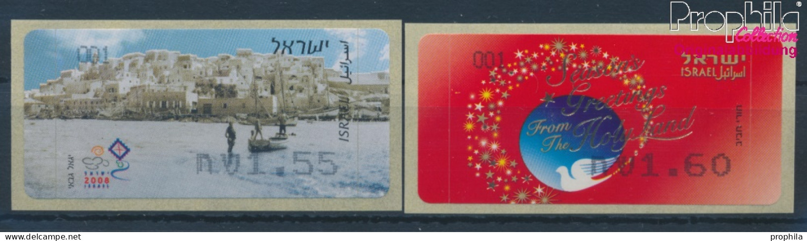 Israel ATM59-ATM60 Postfrisch 2008 Automatenmarken (10369158 - Franking Labels